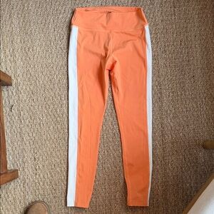 L*Space Vibrant Orange and White Leggings